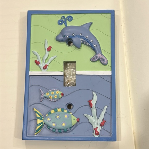 Nursery ocean themed switch plate - Picture 1 of 4